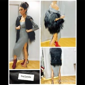 Guy LaRoche made in Paris goat hair down vest